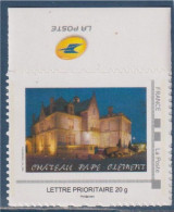 Château Pape Clément Pessac 10ème Salon Philatélique TVP LP 20g Le Château La Nuit Avec Bord De Feuille Logo La Poste - Nuovi