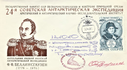 Bellingshausen Station - Antarctica 1984 On Special Cover - Cachets - Signed + German Antarctic - Autres & Non Classés