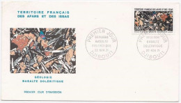 Afars Et Issas 1971 FDC Premier Jour Géologie Basalte Doléritique (1) - Storia Postale