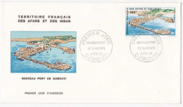 Afars Et Issas 1972 FDC Premier Jour Nouveau Port De Djibouti (1) - Cartas & Documentos