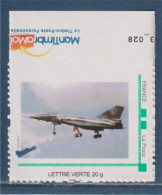 Mirage IV En Vol Type Lettre Verte Cadre Vert Et Logo MonTimbraMoi Neuf - Neufs