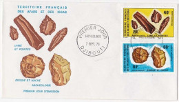 Afars Et Issas 1973 FDC Premier Jour Archéologie (1) - Covers & Documents