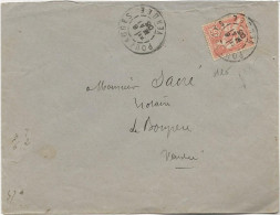 LETTRE AFFRANCHIE N° 125  OBLITEREE CAD POUZAUGES - VENDEE - 1905 - 1877-1920: Semi Modern Period