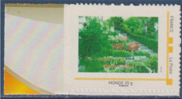 MonTimbraMoi, Monde -20g Horizontal, Série Nature, Jardin Fleuri Pessac, Type Noeud - Neufs