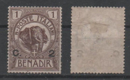 Banadir, Somalia, Italian Post, 1906, MH, Michel 10, Fauna, Elephant - Andere & Zonder Classificatie