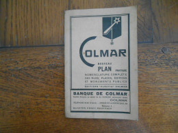 Colmar Plan De Colmar 1933 (8 Scans) - Autres & Non Classés