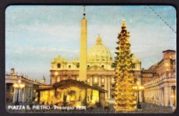 SCHEDA TELEFONICA  - ITALIA - VATICANO - URMET - NUOVA - PIAZZA  S. PIETRO PRESEPIO - 1994 - Vaticano