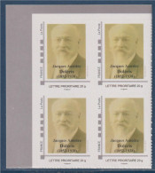 Jacques Amédée Doléris Célèbre Chirurgien Gynécologue Né à Lambeye 64bloc X4 Avec Coin De Feuille - Unused Stamps