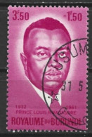 Burundi 1963. Scott #B4 (U) Prince Louis Rwagasore - Gebraucht