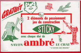 Buvard Savon Ambré "Le Chat". Jeu De Construction Sticky. - Perfumes & Belleza