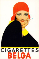 Publicité - Cigarettes Belga - Femme Casquette  - Carte Postale Ancienne - Reclame