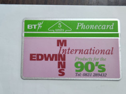 United Kingdom-(BTP051)-EDWIN MINNS NO1(pink)-(60)(5units)-(11201137)(tirage-500)(price Cataloge-15.00£-mint) - BT Edición Privada