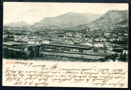 CV3997 SVIZZERA TICINO CHIASSO Veduta Panoramica Con Stazione Efrroviaria, FP, Viaggiata 1902 Per St. Moritz, Ottime Con - Chiasso