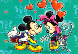 DISNEY - Mickey Et Minnie Amoureux - Carte Postale Ancienne - Autres & Non Classés