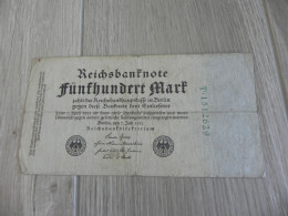 Deutschland 500 Mark 1922 - 500 Mark