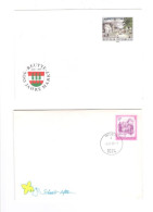 2 Stk Briefumschläge Mit Eindruckmarke 4.- + 5.- Schilling Österreich Austria - Briefe