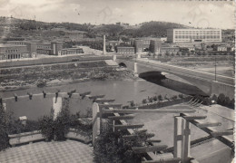 CARTOLINA  ROMA,LAZIO-PANORAMA DEL FORO ITALICO-STORIA,MEMORIA,CULTURA,IMPERO ROMANO,BELLA ITALIA,VIAGGIATA 1957 - Panoramische Zichten, Meerdere Zichten