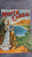 CPM MONACO MONTE CARLO REPRO AFFICHE EPOQUE 1900 COLLECTION SBM ED LA CIGOGNE ELEGANTE TOILEE - Monte-Carlo