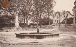 87  - Carte Postale Ancienne De  SAINT SORNIN LEULAC    La Fontaine Et Le Monument - Andere & Zonder Classificatie