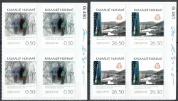 Greenland 2010.  Mining Michel  567 - 568 Plate Blocks MNH. Signed. - Blocks & Sheetlets