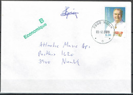 Greenland  2009. 75 Anniv Prince Henrik. Michel 534  On Ordinary Local Letter Nuuk. Signed. - Covers & Documents