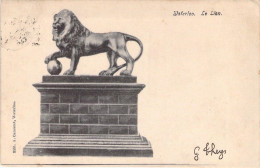 NAPOLEON - Waterloo -  Le Lion - Carte Postale Ancienne - Historical Famous People
