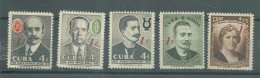 230044357  CUBA  YVERT  Nº511/517 (-514/515)  **/MNH - Ongebruikt