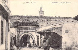 AFRIQUE - MAROC - MEKNES - Porte Bab Djenaoua - LL - Carte Postale Ancienne - Meknès