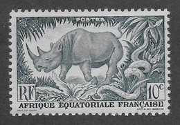 AFRIQUE EQUATORIALE FRANCAISE - AEF - A.E.F. - 1947 - YT 208a** - VARIETE BLEU-VERT - Neufs