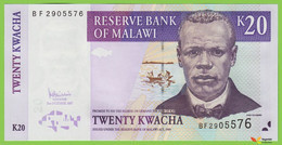 Voyo MALAWI 20 Kwacha 2007 P52d B143e BF UNC Tea Harvest - Malawi