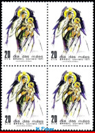 Ref. BR-1187-Q BRAZIL 1971 - MADONNA AND CHILD,MI# 1281, BLOCK MNH, MOTHER'S DAY 4V Sc# 1187 - Mother's Day