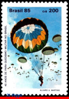 Ref. BR-1974 BRAZIL 1985 - 40TH ANNIV.,BRAZILIANPARATROOPS, PARACHUTES, MI# 2094, MNH, SPORTS 1V Sc# 1974 - Paracaidismo