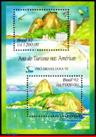 Ref. BR-2397 BRAZIL 1992 - TOURISM YEAR IN THEAMERICAS, BRASILIANA 93, MI# B91, MNH, TOURISM 2V Sc# 2397 - Autres & Non Classés