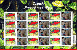 Ref. BR-2921A-1-FO BRAZIL 2004 - MANED, BIRDS, DOGS,SHEET PERSONALIZED MNH, ANIMALS, FAUNA 12V Sc# 2921A - Personnalisés