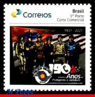 Ref. BR-V2022-51 BRAZIL 2022 - MILITARY POLICE OF SAOPAULO, 190 YEARS, RHM PB-197, MNH, POLICE 1V - Police - Gendarmerie