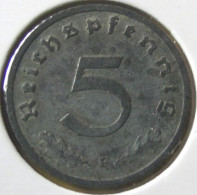 Germany - 1940 - KM 100 - 5 Reichspfennig - Mint F / Stuttgart - VF - Look Scans - 5 Reichspfennig