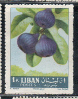 LIBANO LEBANON LIBAN 1962 FRUITS FIGS 1p MNH - Lebanon