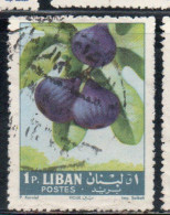 LIBANO LEBANON LIBAN 1962 FRUITS FIGS 1p USED USATO OBLITERE' - Lebanon