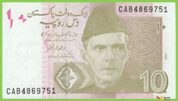 Voyo PAKISTAN 10 Rupees 2022 P45/NEW B231v CAB UNC - Pakistan