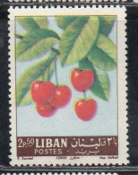 LIBANO LEBANON LIBAN 1962 FRUITS CHERRIES 2.50p MNH - Lebanon