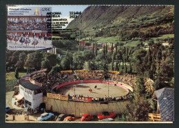 ANDORRA (2022) Andorra Mítica - Plaça De Braus Monumental, Plaza De Toros, Bullring, Arène, Danses - Carte Maximum Card - Otros & Sin Clasificación