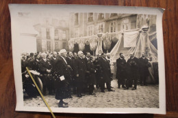 Photo Originale 1924 Funérailles Anatole France Président Herriot Et Son Gouvernement Print Vintage Photographe Branger - Beroemde Personen
