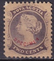 NOUVELLE-ECOSSE - 2 C. SPECIMEN De 1860 FAUX - Gebruikt