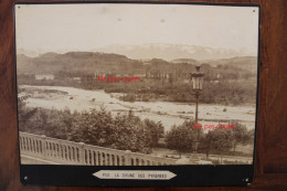 Photo 1890's Pau Vue La Chaîne Des Pyrénées France Tirage Albuminé Albumen Print Vintage - Oud (voor 1900)