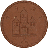 LaZooRo: Germany FREIBERG 1 Mark 1921 UNC W/o Cross RARE - Monetary/Of Necessity