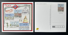 France 2019 Stationery Carte Postale Entier Ganzsache Madrid Capitale Européenne - Official Stationery