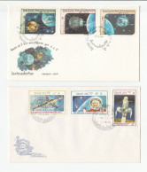 SPACE - 1980s LAOS FDCs  Fdc Cover Stamps - Azië