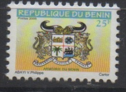 Bénin 2008 Mi. 1454 Y Fils De Soie Seidefaden Armoirie Coat Of Arms Wappen 25 F MNH** - Bénin – Dahomey (1960-...)