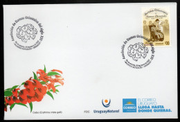 URUGUAY 2022 (Philanthropic Societies, Women, Feminism, Nursing, Injured, Disabled, Wheelchairs) - 1 FDC - Secourisme