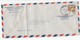 CANAL ZONE Dept Of ROADS To Public ROADS BUREAU WASHINGTON Air Mail Stamps COVER To USA - Zona Del Canale / Canal Zone